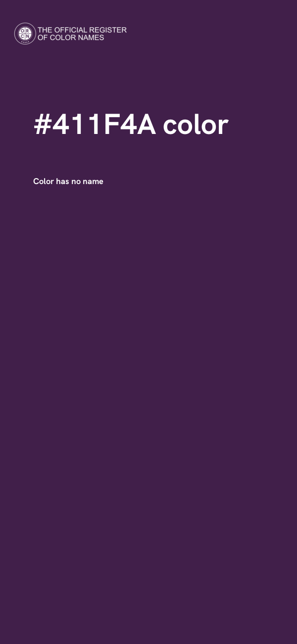#411F4A color image