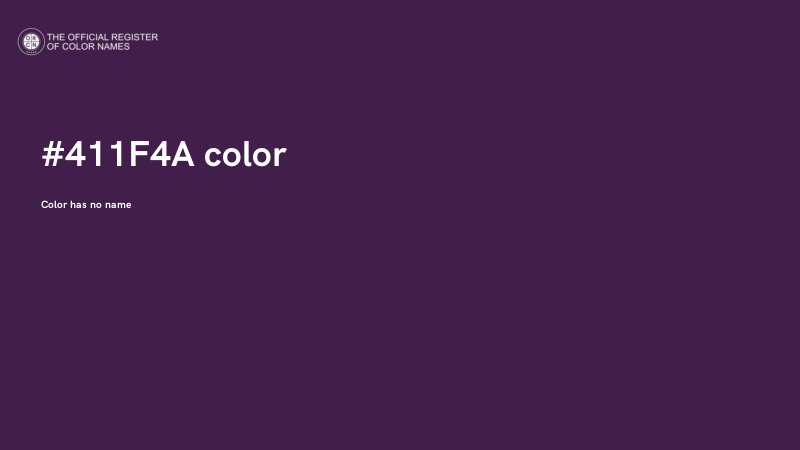 #411F4A color image