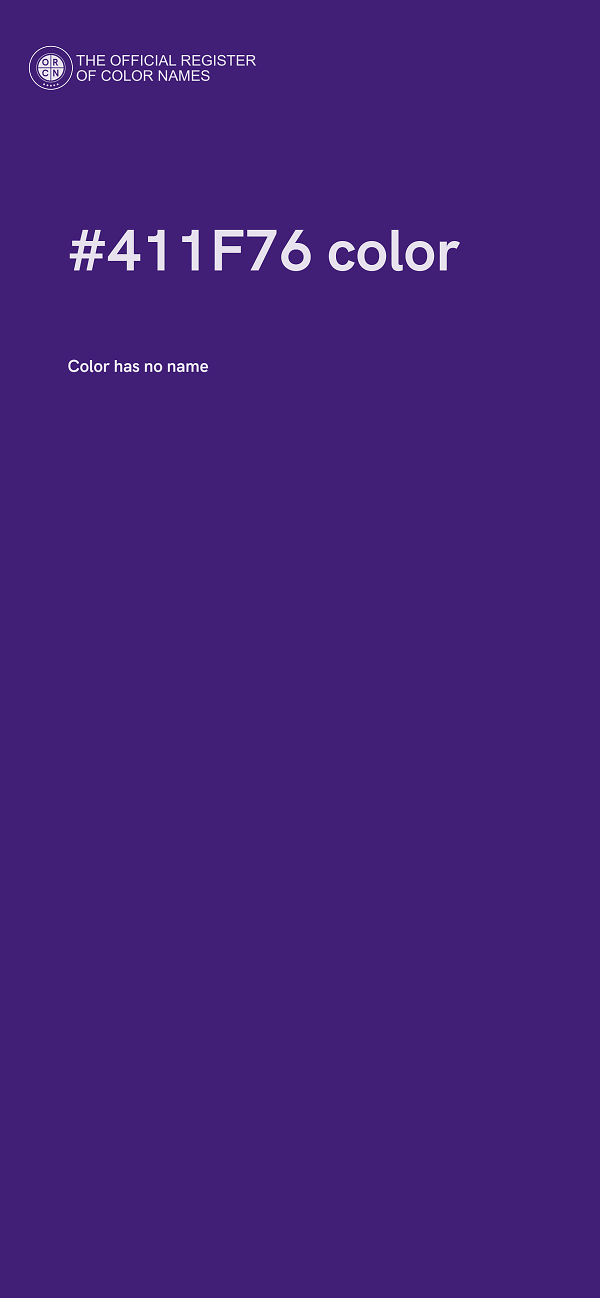 #411F76 color image