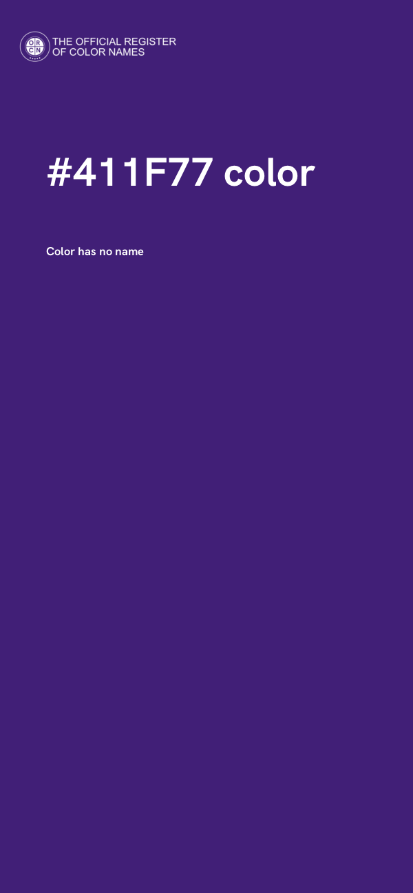 #411F77 color image