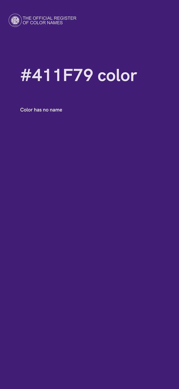 #411F79 color image