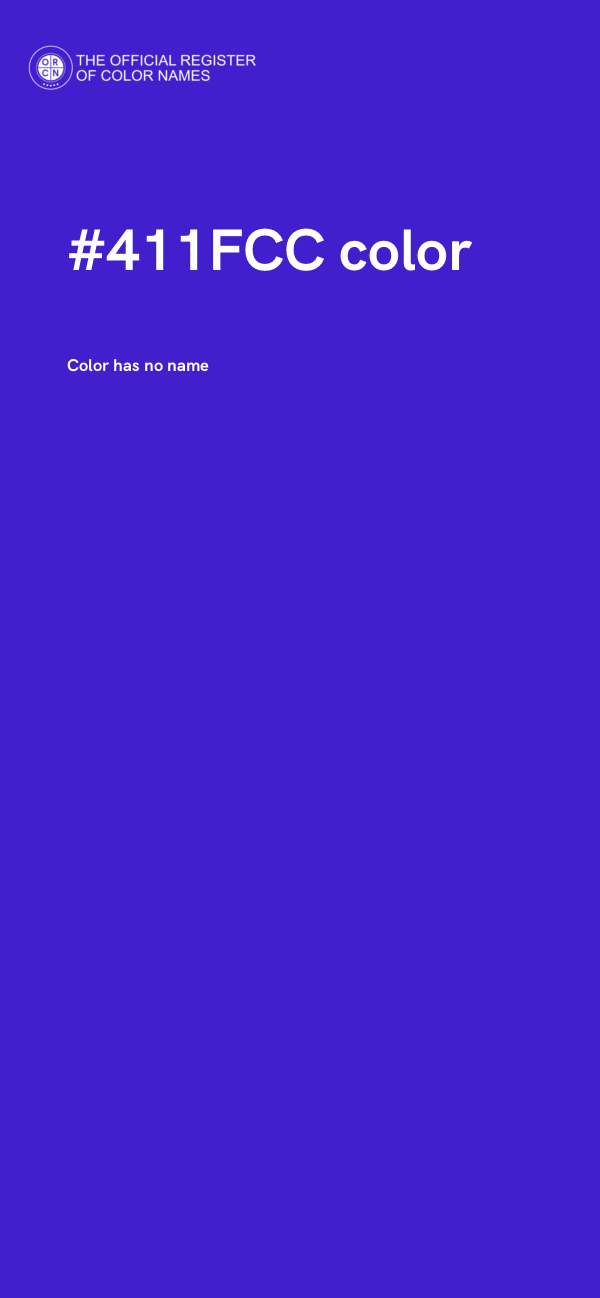 #411FCC color image