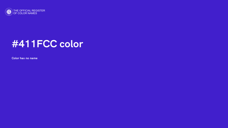 #411FCC color image