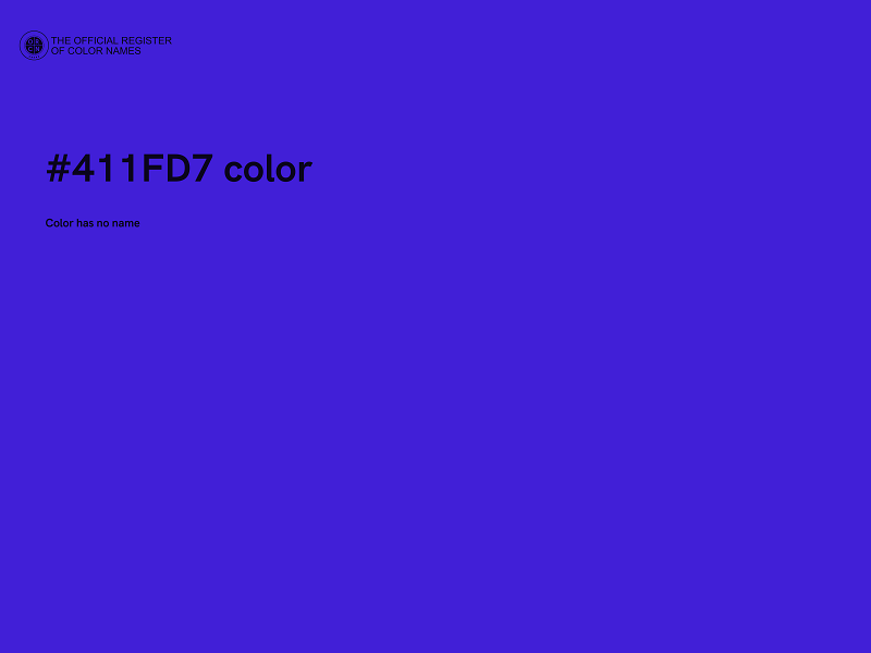 #411FD7 color image