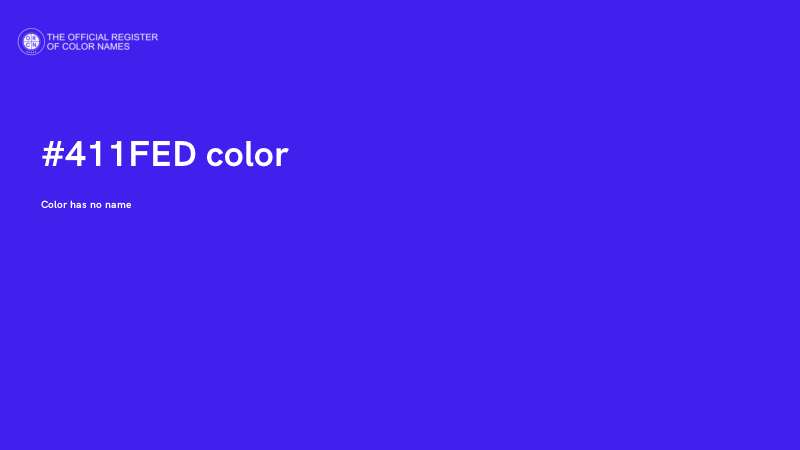 #411FED color image