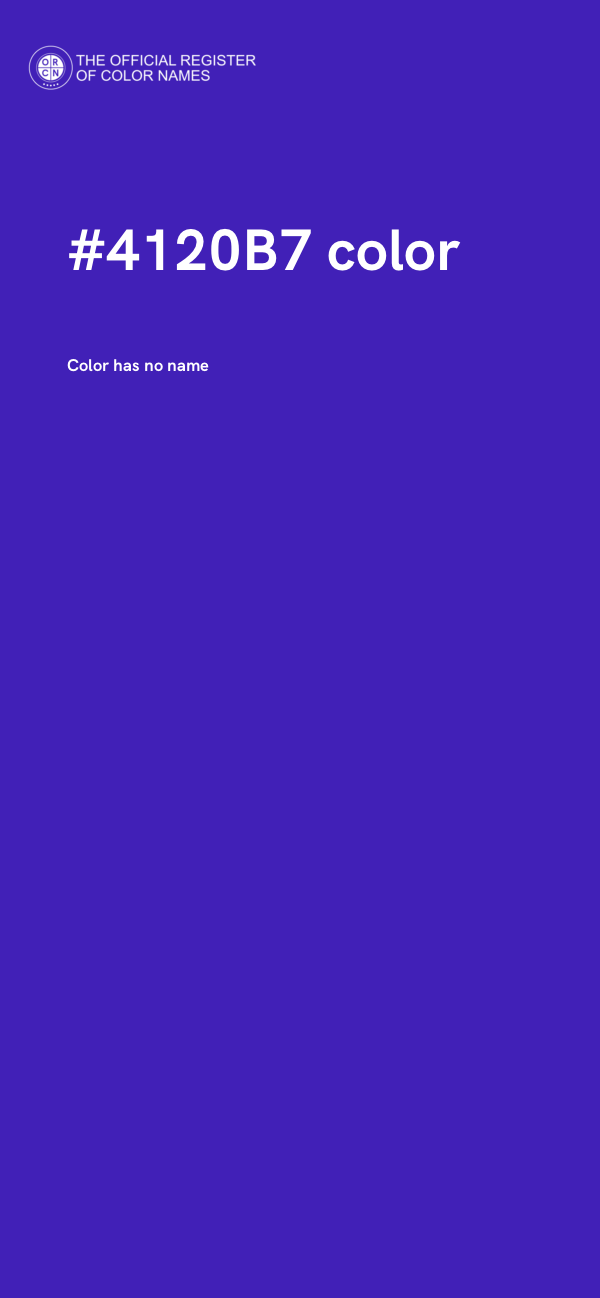 #4120B7 color image