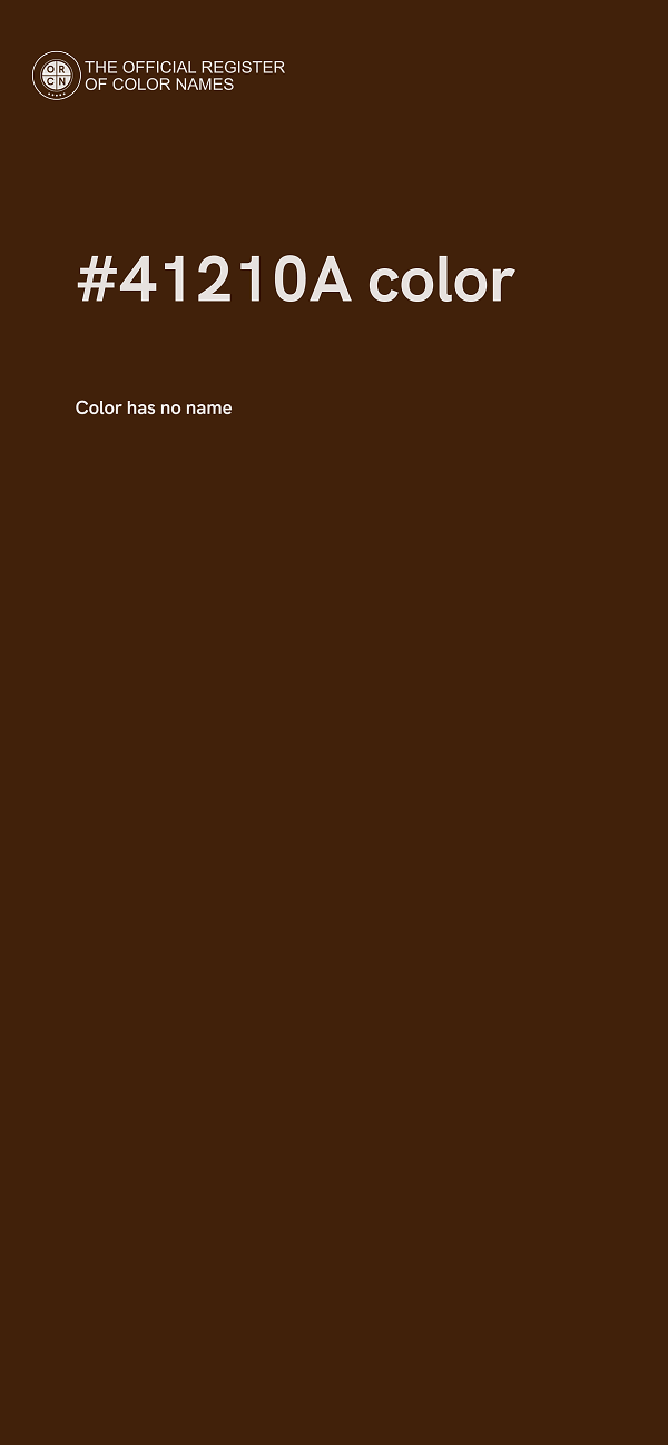 #41210A color image