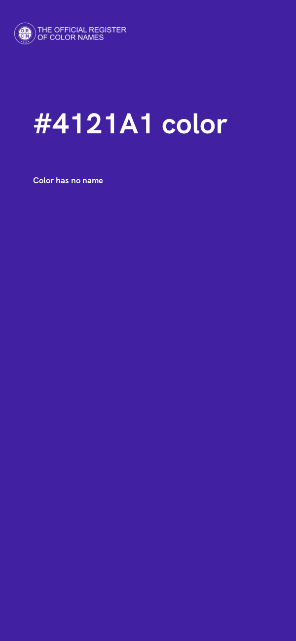 #4121A1 color image