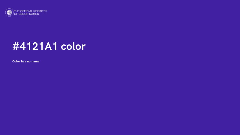 #4121A1 color image