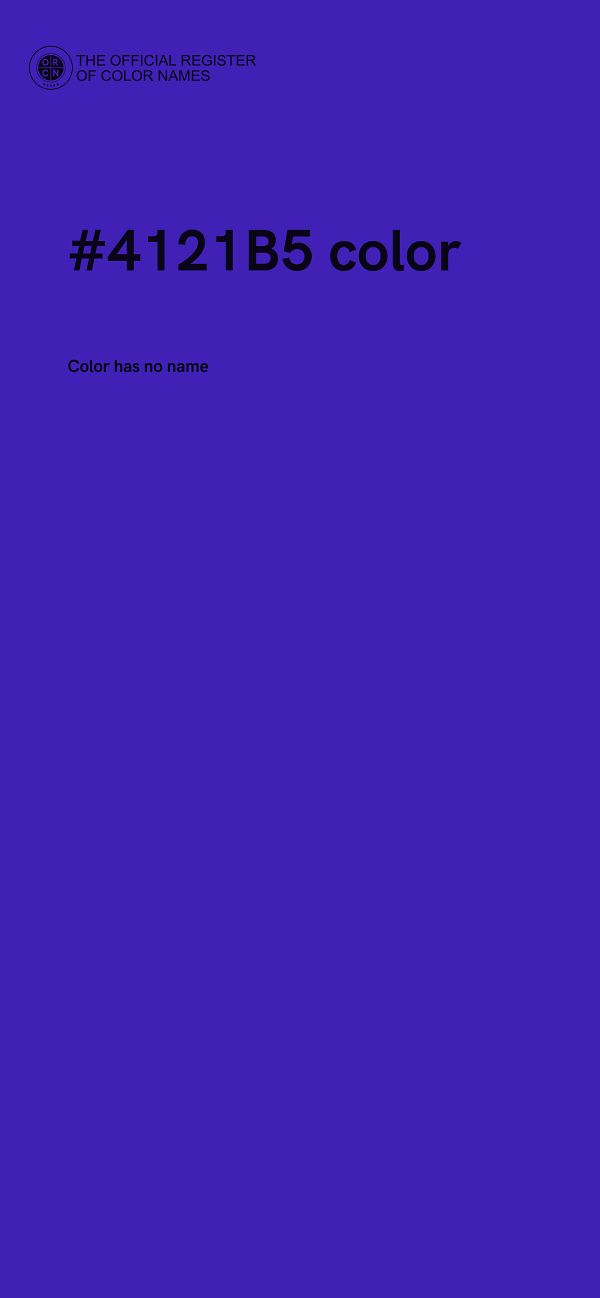 #4121B5 color image