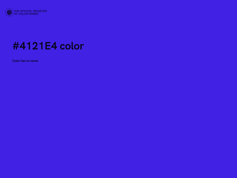 #4121E4 color image