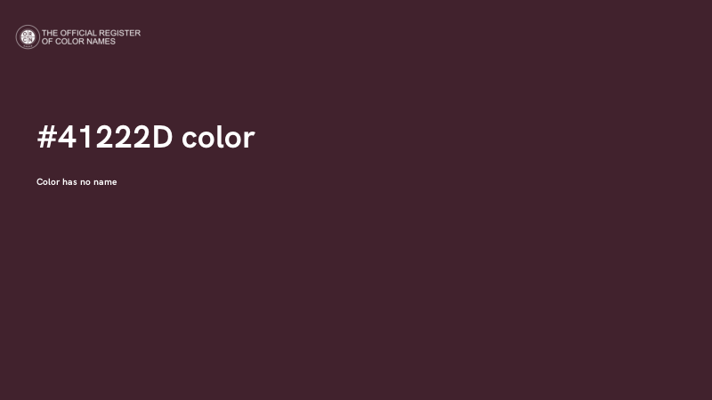#41222D color image