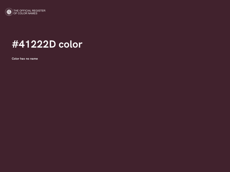 #41222D color image