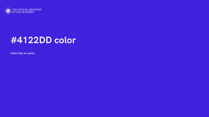 #4122DD color image