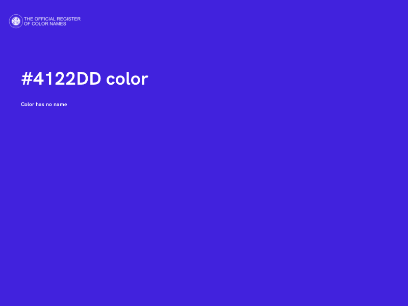 #4122DD color image