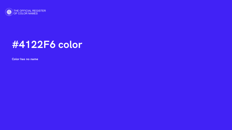 #4122F6 color image