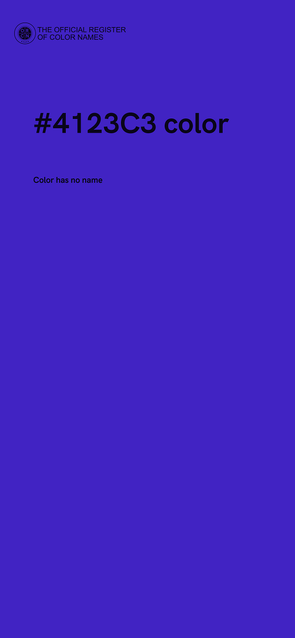 #4123C3 color image