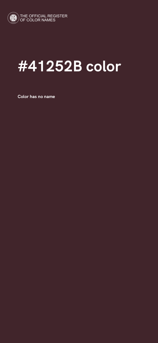 #41252B color image