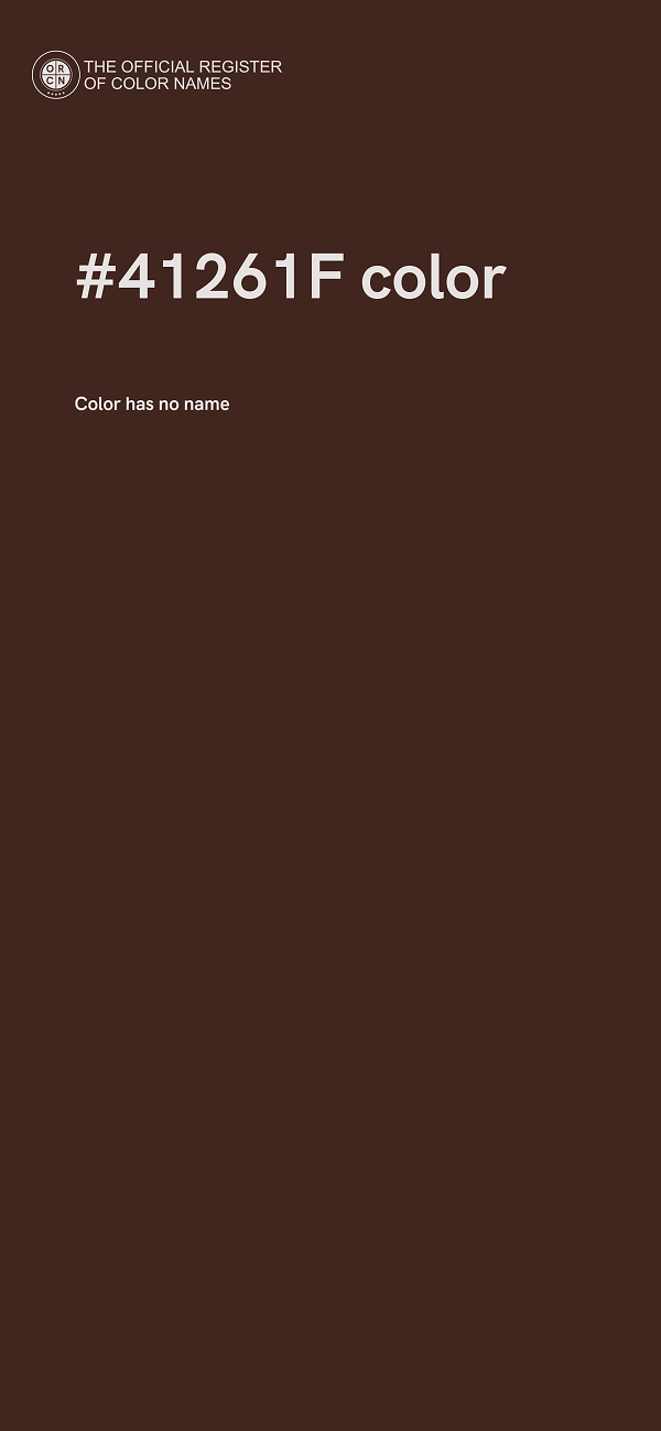 #41261F color image