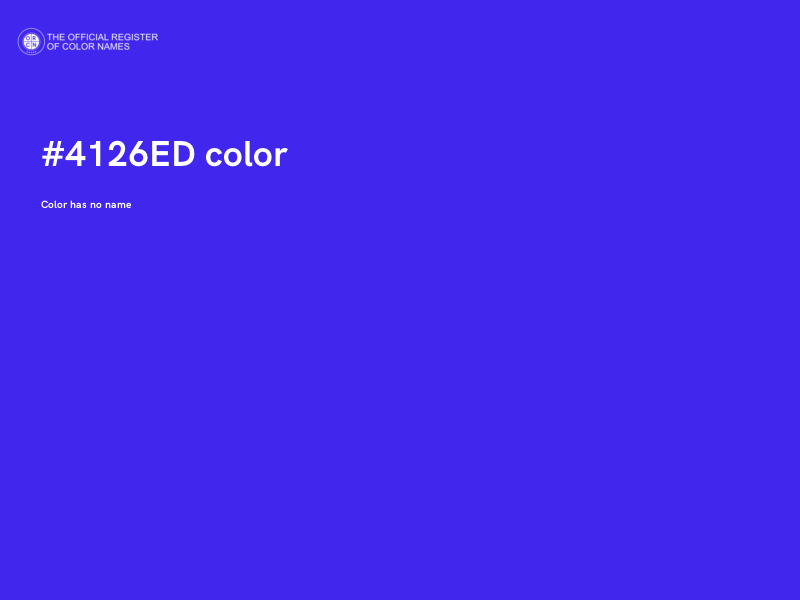 #4126ED color image