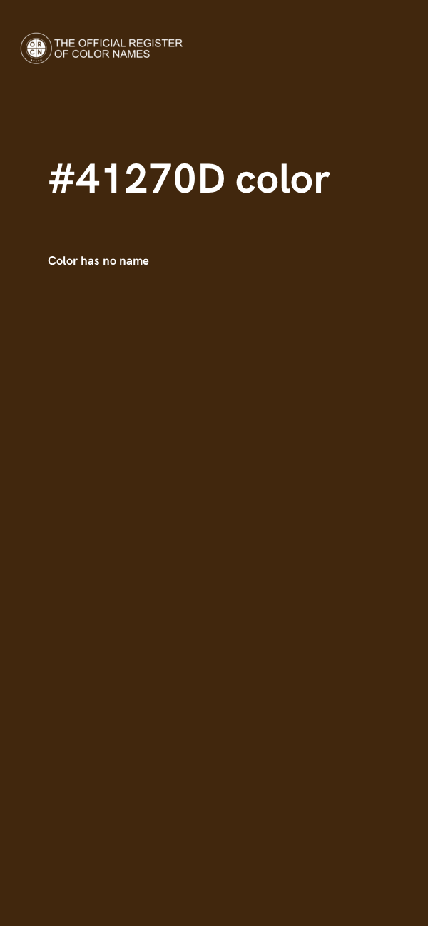 #41270D color image