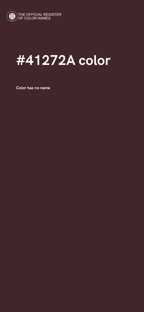 #41272A color image