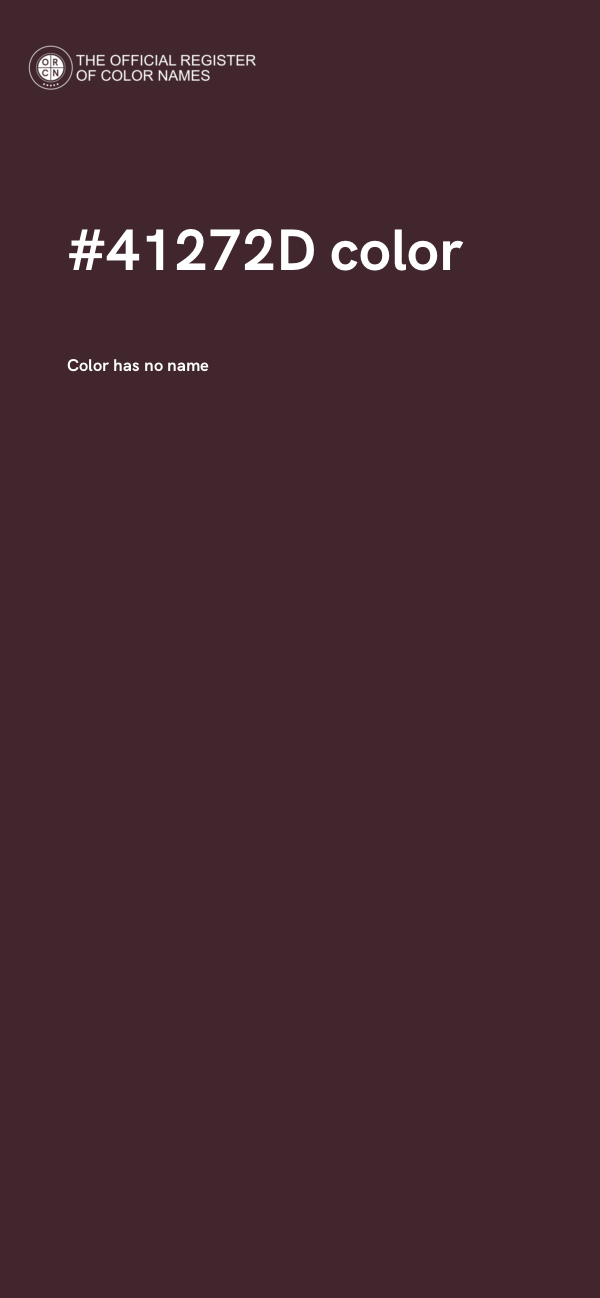 #41272D color image
