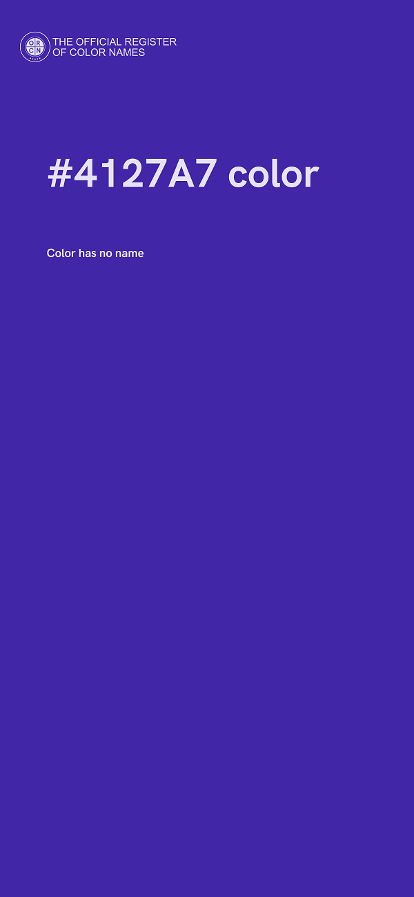 #4127A7 color image