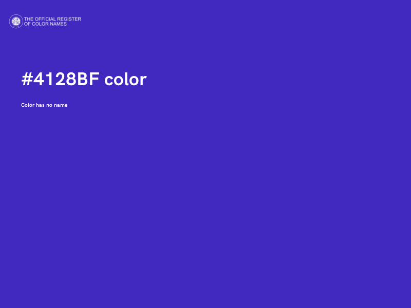 #4128BF color image