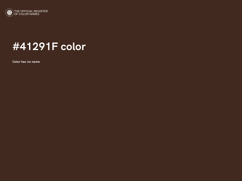 #41291F color image
