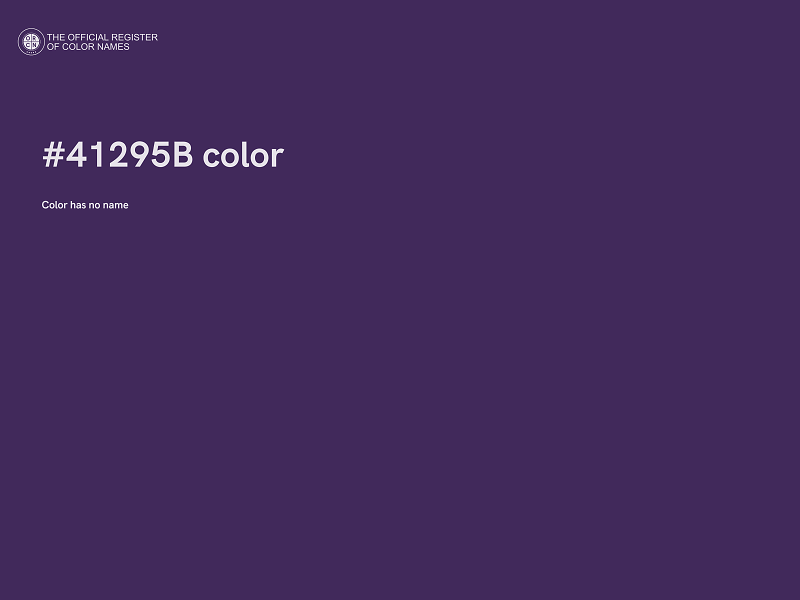 #41295B color image