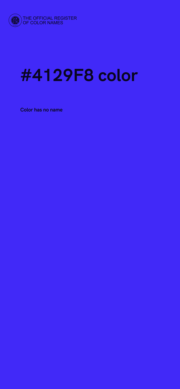 #4129F8 color image