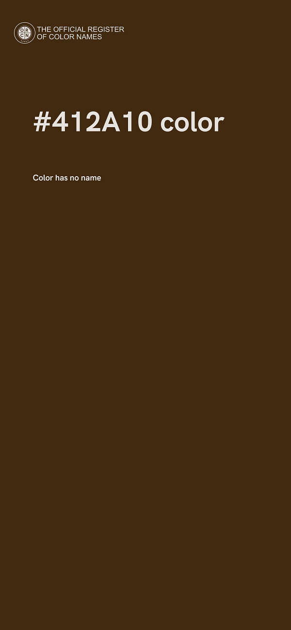 #412A10 color image
