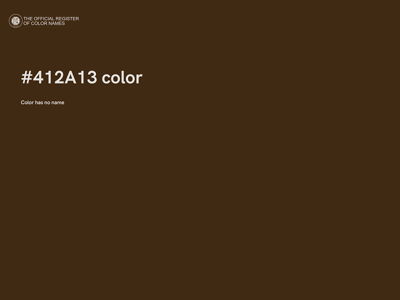 #412A13 color image