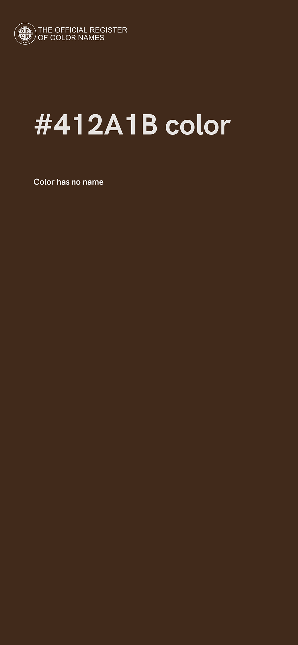 #412A1B color image