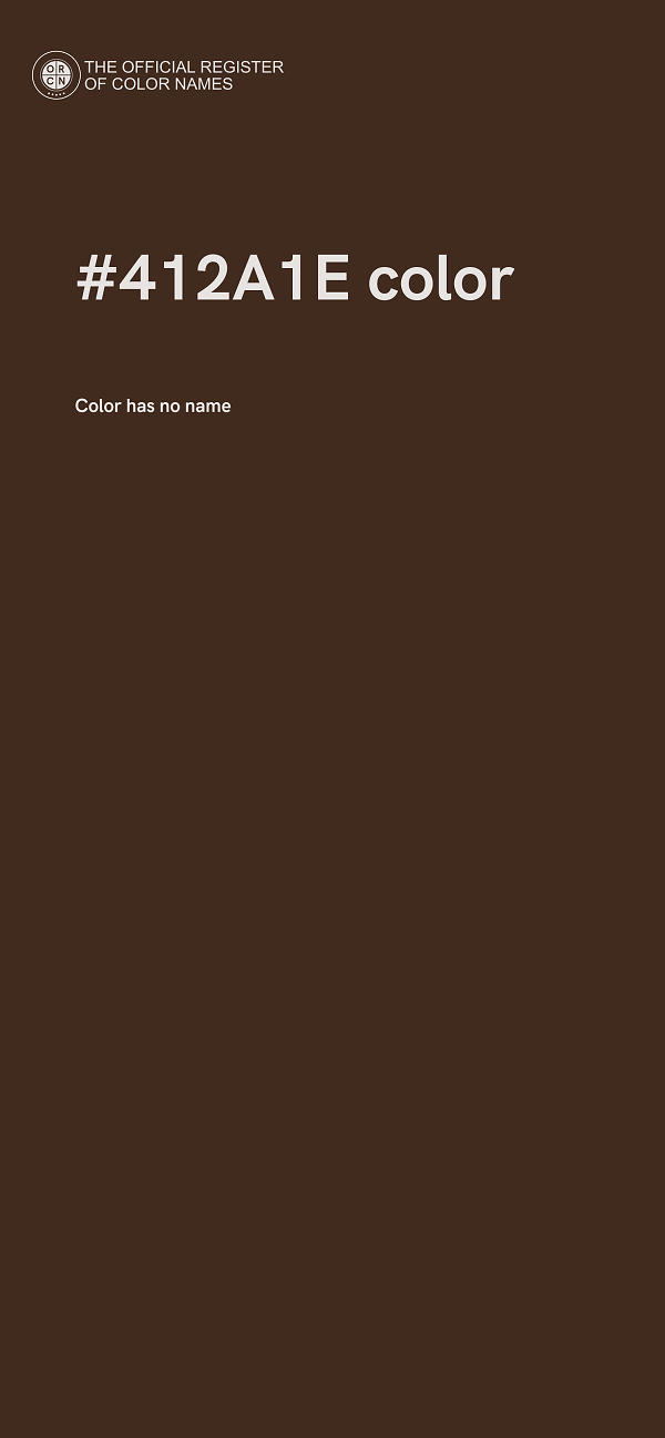 #412A1E color image