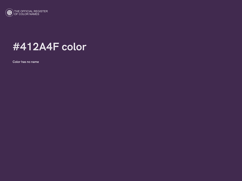 #412A4F color image