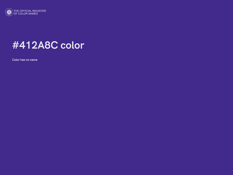 #412A8C color image