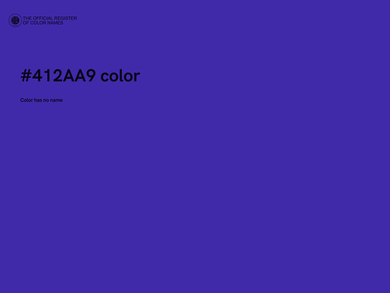 #412AA9 color image