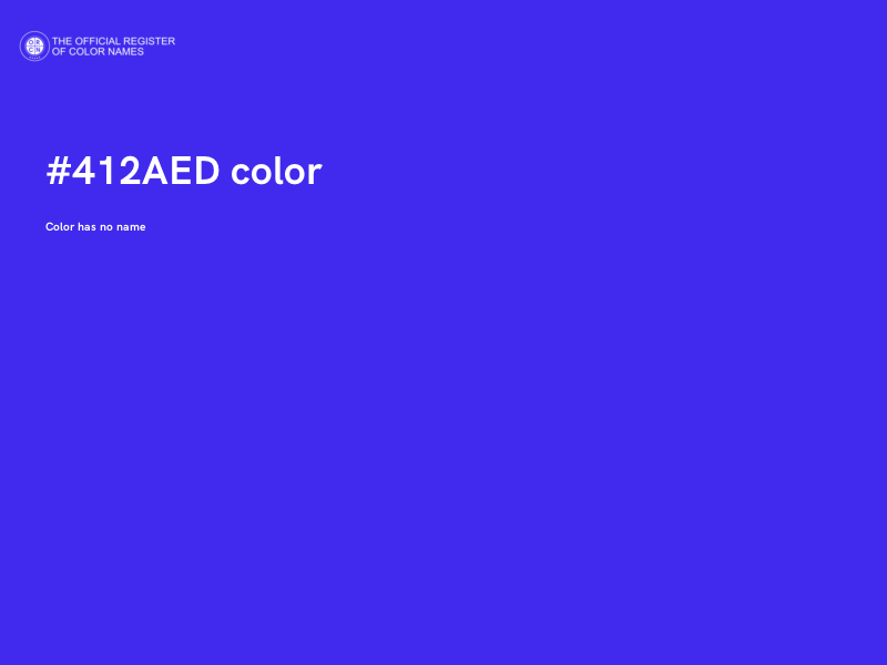 #412AED color image