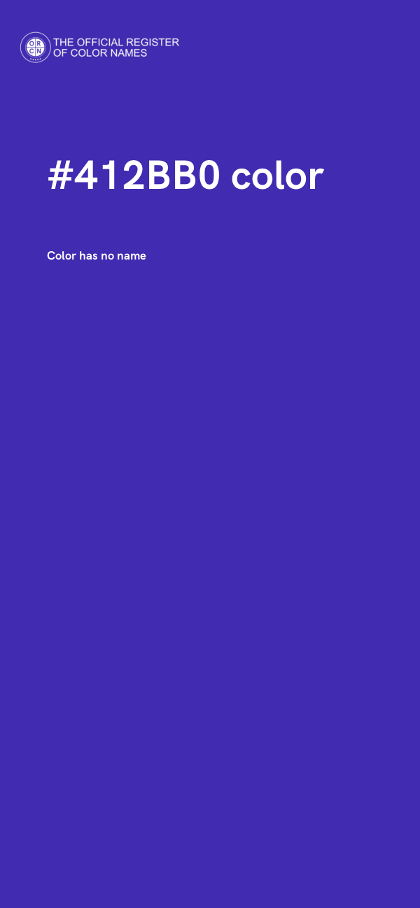 #412BB0 color image