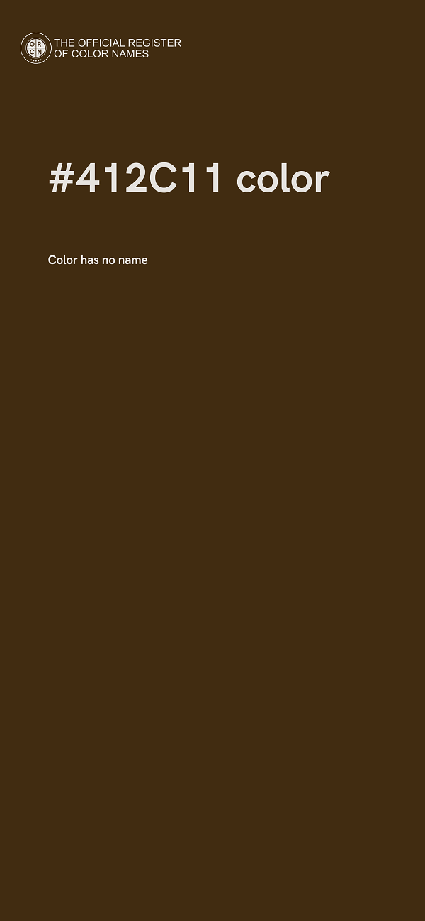 #412C11 color image