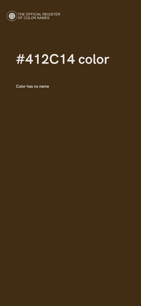 #412C14 color image