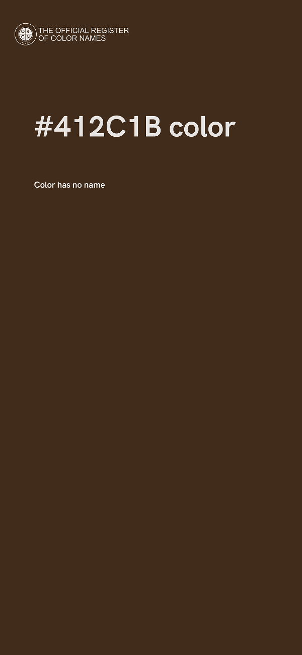 #412C1B color image
