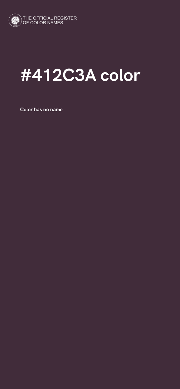 #412C3A color image