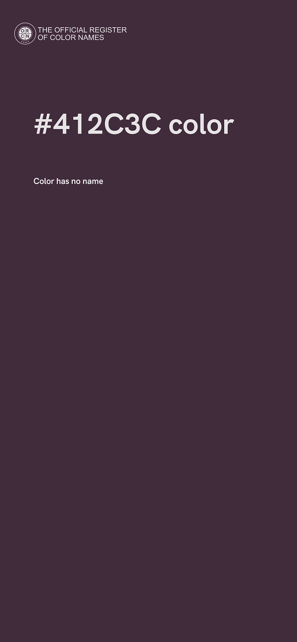 #412C3C color image