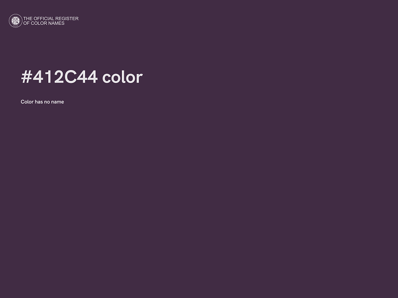 #412C44 color image