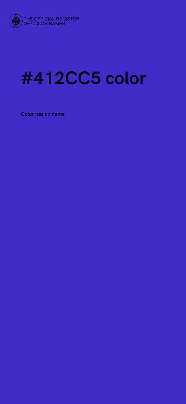#412CC5 color image