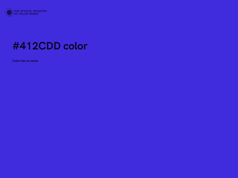 #412CDD color image