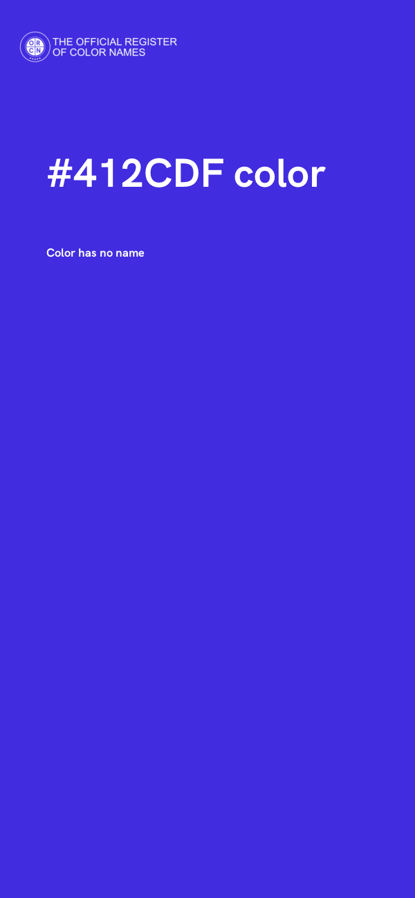 #412CDF color image